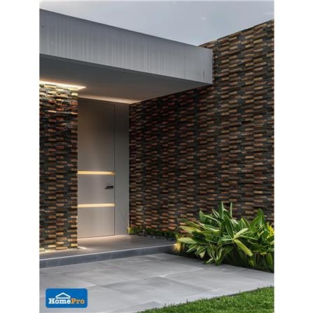 หินกาบ 10x30 ซม. หินโคราช จิ๊กซอว์สีสนิมแบบ 8 ชิ้น_7