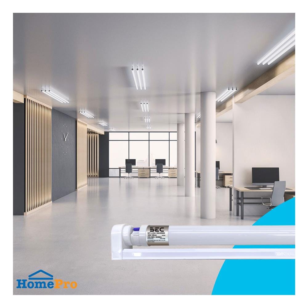 ชุดรางนีออน LED BEC T8 SET-LUGA 18 วัตต์ DAYLIGHT