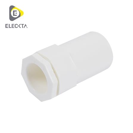 ข้อต่อเข้ากล่อง ELECKTA 25 มม. สีขาว แพ็ก 4 ชิ้น_0