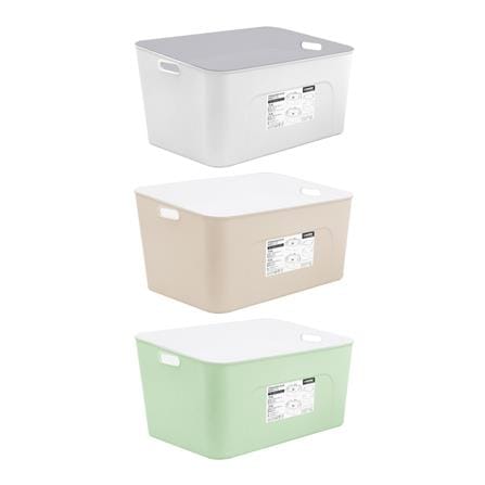 กล่องฝาปิดมีหูจับ 38 ลิตร STACKO 31x45x23.5 ซม. คละสี (1 ชิ้น)_2