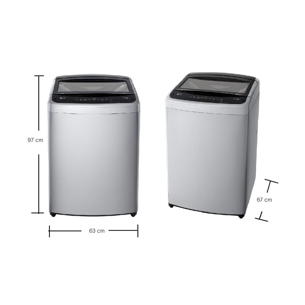 เครื่องซักผ้าฝาบน LG T2516VBTM 16 กก. อินเวอร์เตอร์ สีเทา