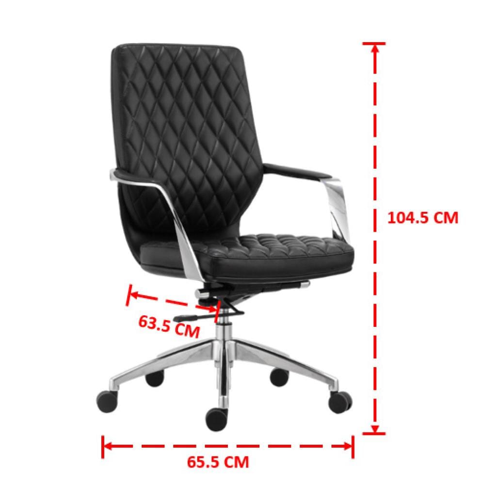 เก้าอี้สำนักงาน SURE KRISTER PL-525L BLACK สีดำ