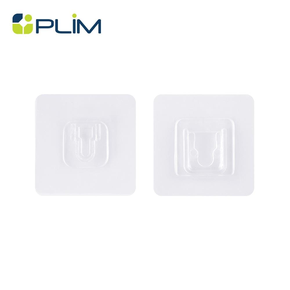 ขอแขวนเหลี่ยมอเนกประสงค์ PLIM XY-0101 สีใส แพ็ก 2 ชิ้น