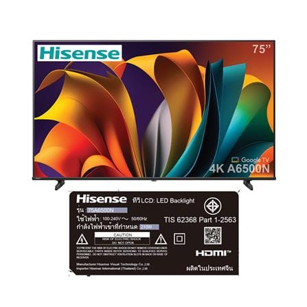 ทีวีแอลอีดี 75 นิ้ว HISENSE (4K, LED, GOOGLE TV) 75A6500N_7