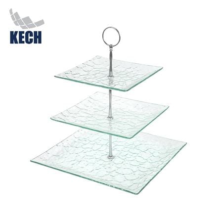ที่วางขนมแก้ว 3 ชั้น KECH SQUARE_0