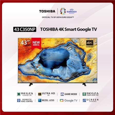 ทีวีแอลอีดี 43 นิ้ว TOSHIBA (4K, LED, GOOGLE TV) 43C350NP_3