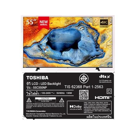 ทีวีแอลอีดี 55 นิ้ว TOSHIBA (4K, LED, GOOGLE TV) 55C350NP_5