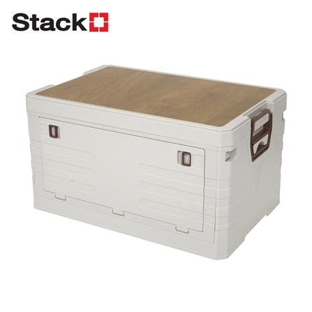 กล่องเก็บของพับได้ STACKO GLAM SIZE L 58x39x33.5 ซม. สีขาว_0
