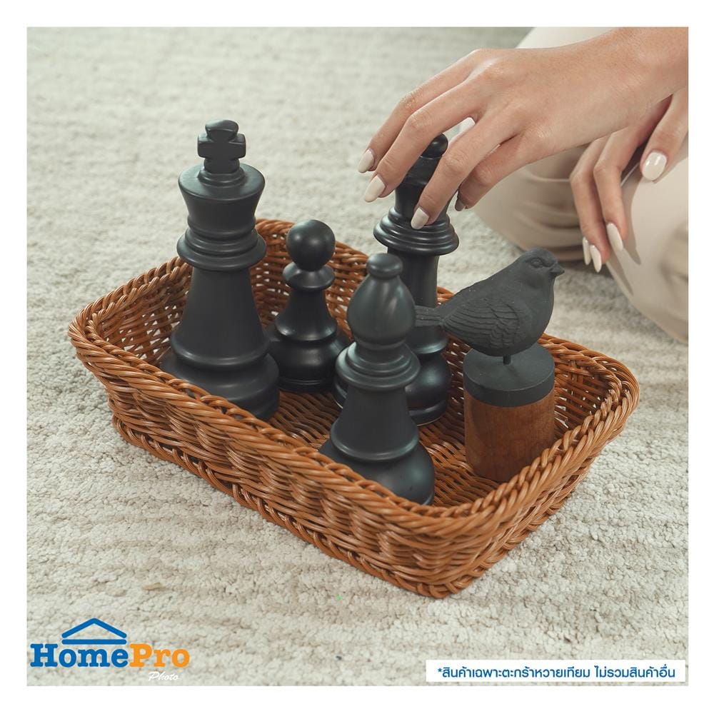ตะกร้าหวายเทียมทรงเหลี่ยม KECH SIZE S 30x20x7 ซม.