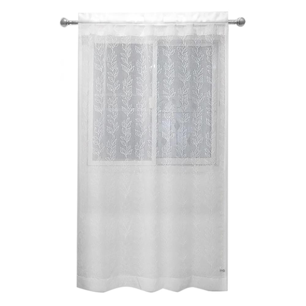 ผ้าม่านโปร่งซ่อนหู HOME LIVING STYLE DERRIS 135X220 ซม. สีขาว_0
