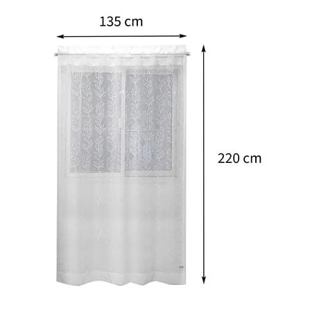 ผ้าม่านโปร่งซ่อนหู HOME LIVING STYLE DERRIS 135X220 ซม. สีขาว_6
