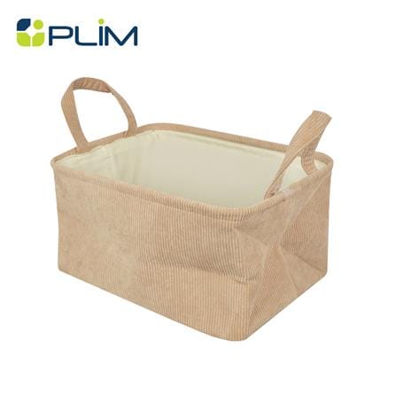 ถังผ้าเหลี่ยมหูหิ้ว PLIM CORDIA SIZE L สีน้ำตาล_0