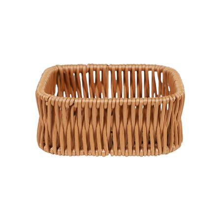 ตะกร้าหวายเทียมทรงเหลี่ยม KECH 12x12x5 ซม._2