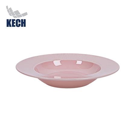 จานลึก FINE PORCELAIN 9 นิ้ว KECH NEO SILK BLUSH PINK_0