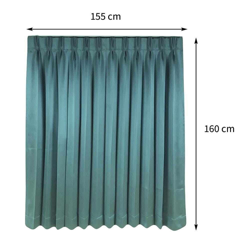 ผ้าม่านจีบ HOME LIVING STYLE HOSKIN UV 155X160 ซม. สีเขียว