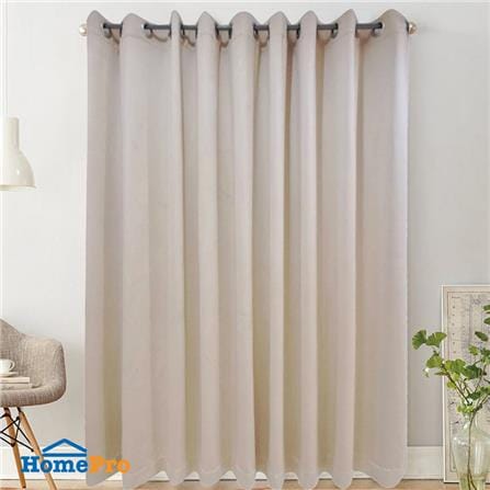 ผ้าม่าน EYELET HOME LIVING STYLE MONOL UV 310X220 ซม. สีครีม_4