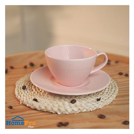 ชุดถ้วยกาแฟ FINE PORCELAIN 220 มล. KECH NEO SILK BLUSH PINK_5