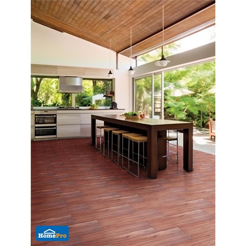 กระเบื้องพื้น 15x60 ซม. MAXIMUS เฮย์วู้ด น้ำตาลแดง A 1 ตร.ม.