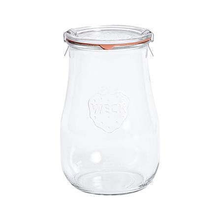 ขวดโหลแก้วฝาดึง WECK TULIP 1750 มล. สีใส/ส้ม_0