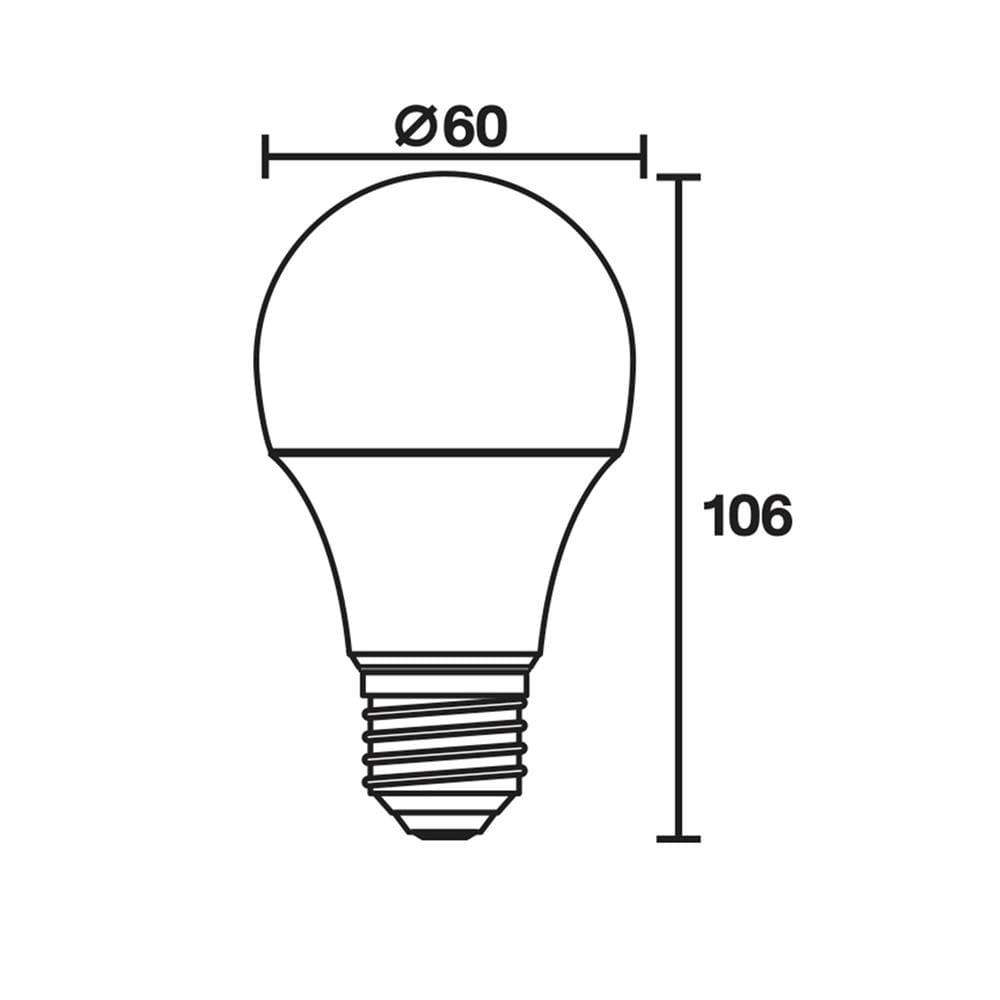 หลอด LED CARINI A60 ECOLIFE 9 วัตต์ COOL WHITE E27