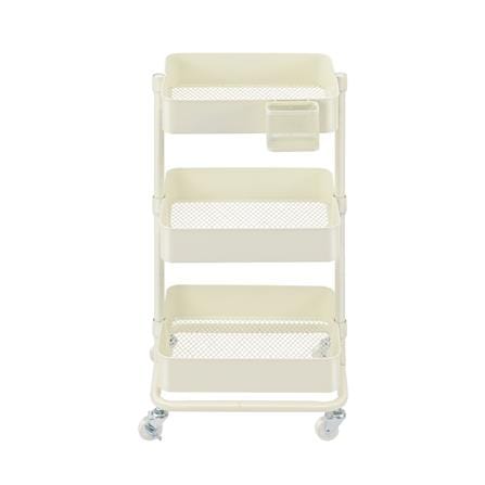 ชั้นวางของ 3 ชั้น มีล้อ STACKO WENDY 41.2x32.7x81 ซม. สีขาว_2