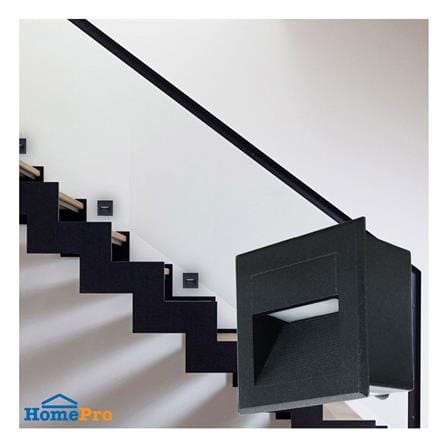 ไฟผนังภายนอก LED L&E 65-A0328 3 วัตต์ WARM WHITE สีดำ_3