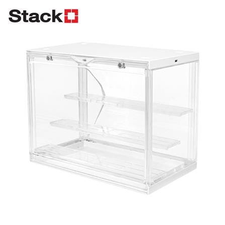 กล่องจัดเก็บโมเดล มีไฟ STACKO PLAY 30x17x23 ซม. สีขาว_0
