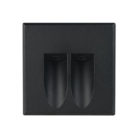 ไฟผนังภายนอก LED L&E 65-A0505 3 วัตต์ WARM WHITE สีดำ_0