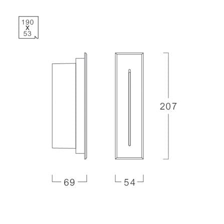 ไฟผนังภายนอก LED L&E 65-A0506 4 วัตต์ WARM WHITE สีดำ_4
