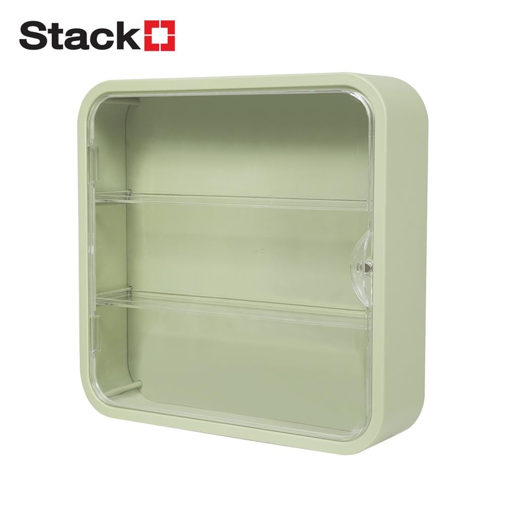 กล่องโชว์โมเดลติดผนัง STACKO PLAY 29.5x8x29.5 ซม. สีเขียว_1