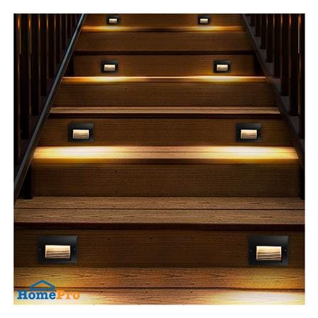 ไฟผนังภายนอก LED L&E 65-A0305 5 วัตต์ WARM WHITE สีดำ_5