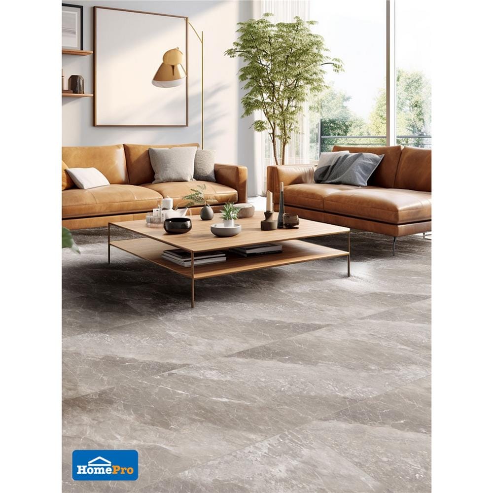 กระเบื้องพื้นพอร์ซเลน 80x160 ซม. TARA เซเลไนด์ น้ำตาลอ่อน 2.56 ตร.ม.