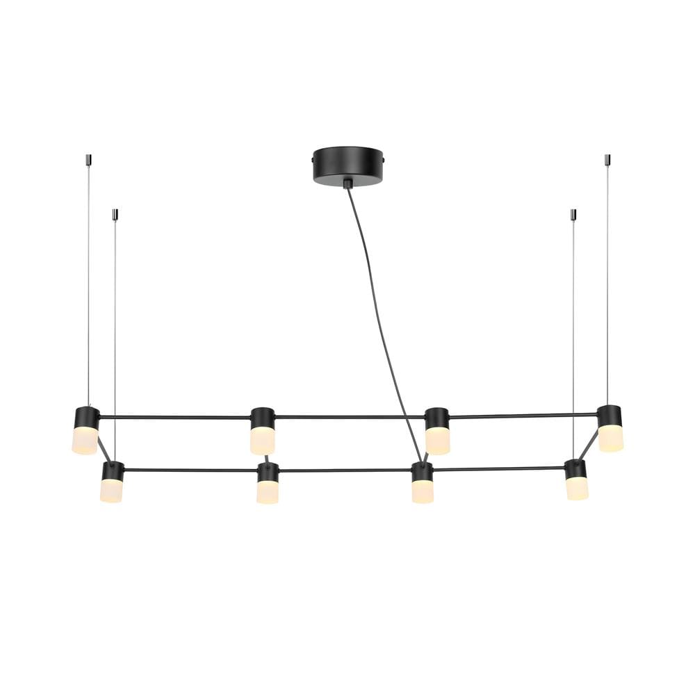 ไฟช่อ LED LUMAX 01-A0252 8 วัตต์ WARM WHITE สีดำ 8 หัว