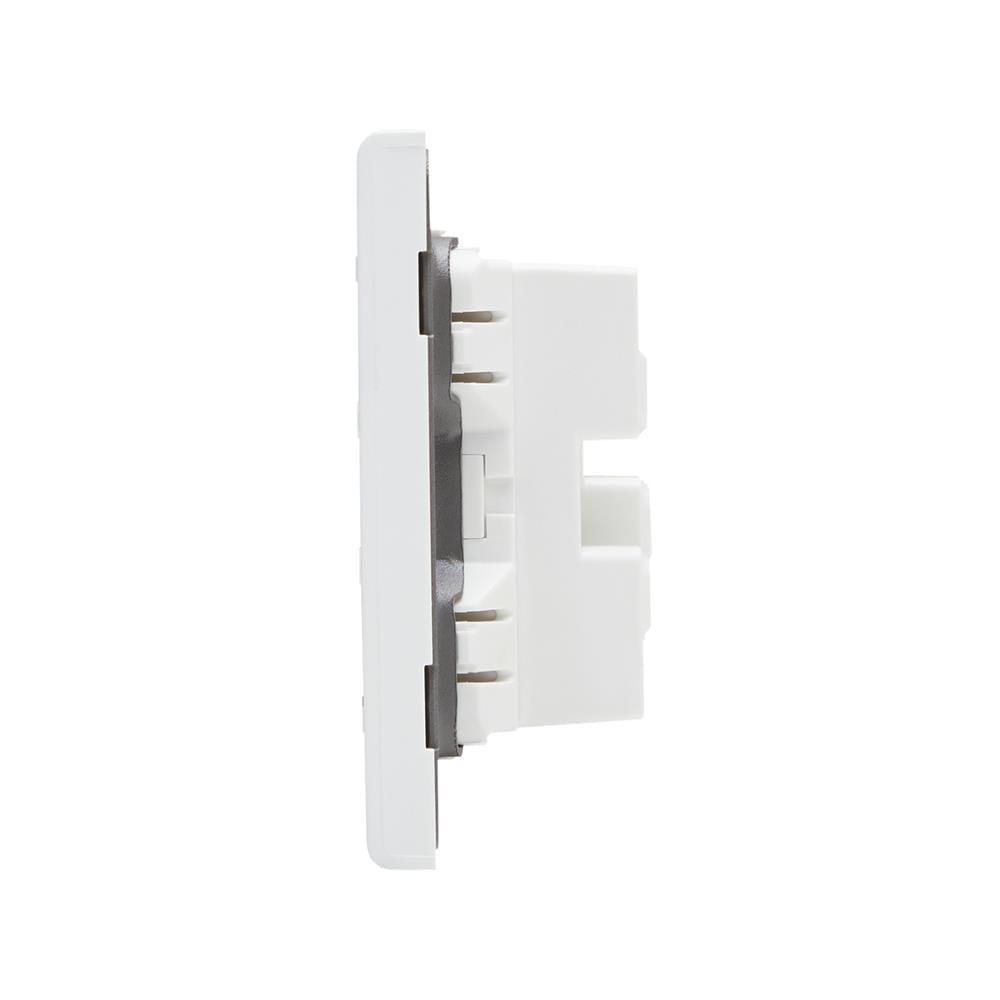เต้ารับคอมพิวเตอร์ CAT6 SAHN D18-WHM สีขาวด้าน