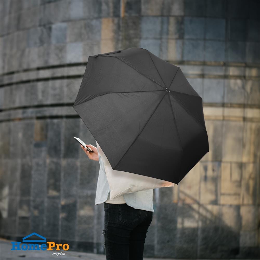 ร่มพับ 3 ตอน PLIM AUTO RAINNY สีดำ