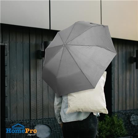 ร่มพับ 3 ตอน PLIM AUTO RAINNY สีเทา_6