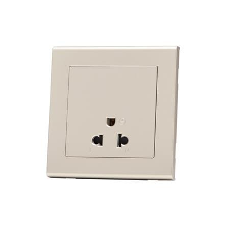 ชุดเต้ารับเดี่ยว 3 ขา SAHN D10L-G สีทอง_2