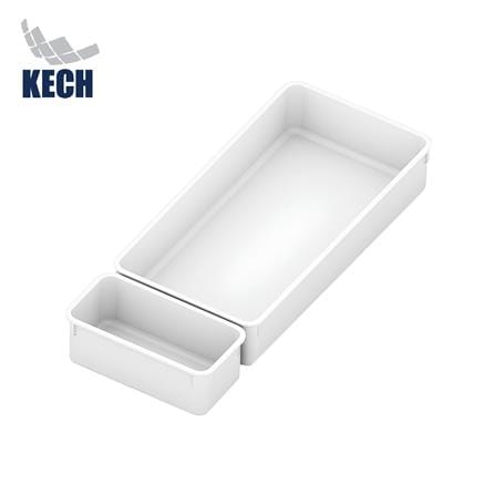 ถาดเก็บของในลิ้นชัก KECH OMO SET2 2 ชิ้น สีขาว_0