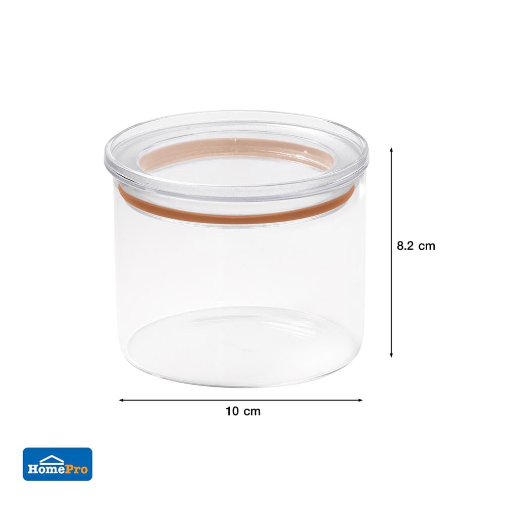 ขวดโหลแก้วฝาดึง KECH CANDY 0.45 ลิตร สีน้ำตาล