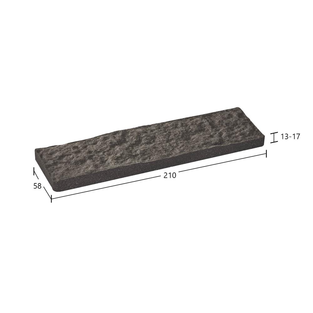กระเบื้อง 2x8 นิ้ว KENZAI PN-508 ฟีนิกซ์ แบล็คชีพ (40P)