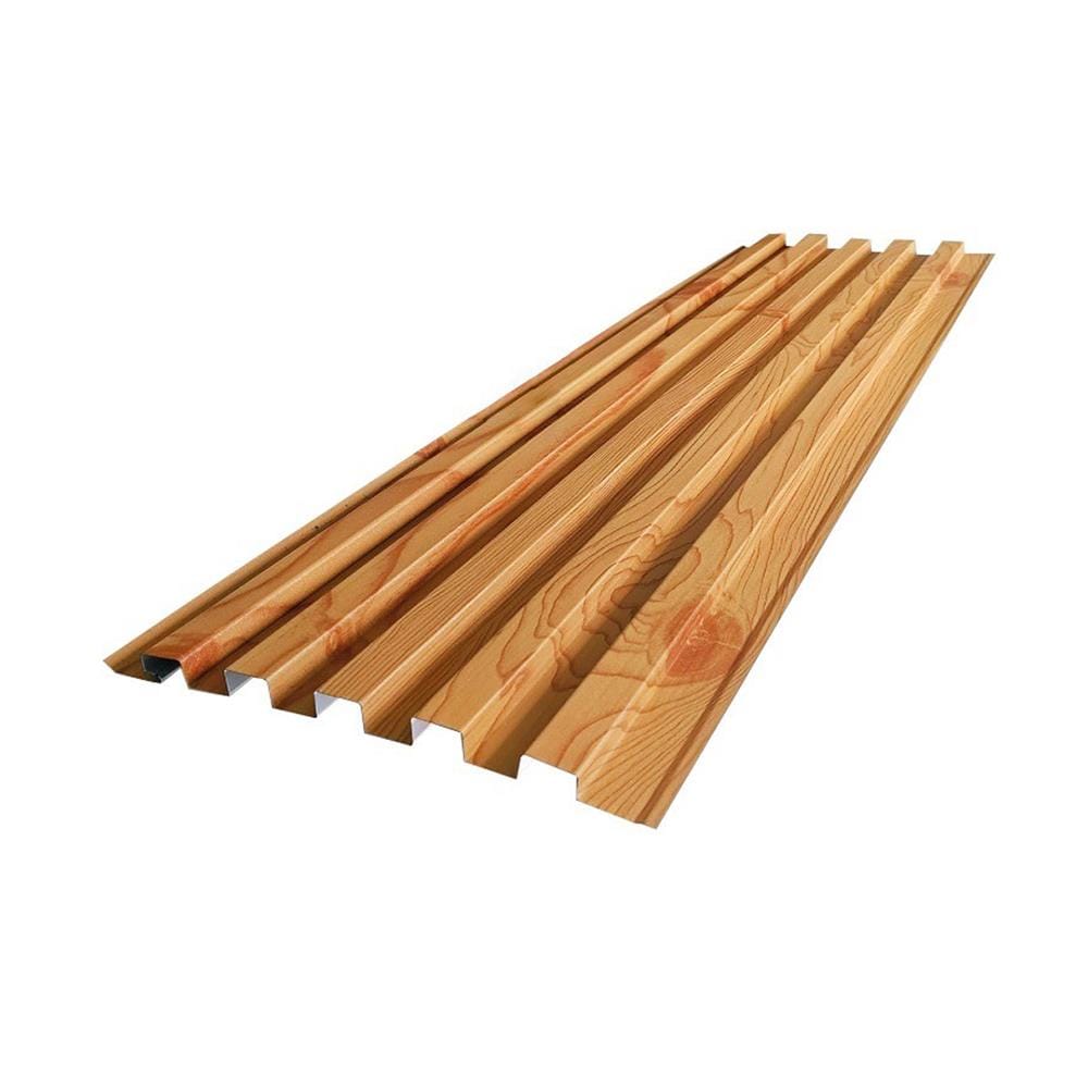 ผนังเมทัลชีท 5 ลอน MERCURY 27.5X150X0.35 ซม. สีไม้สน 6 แผ่น