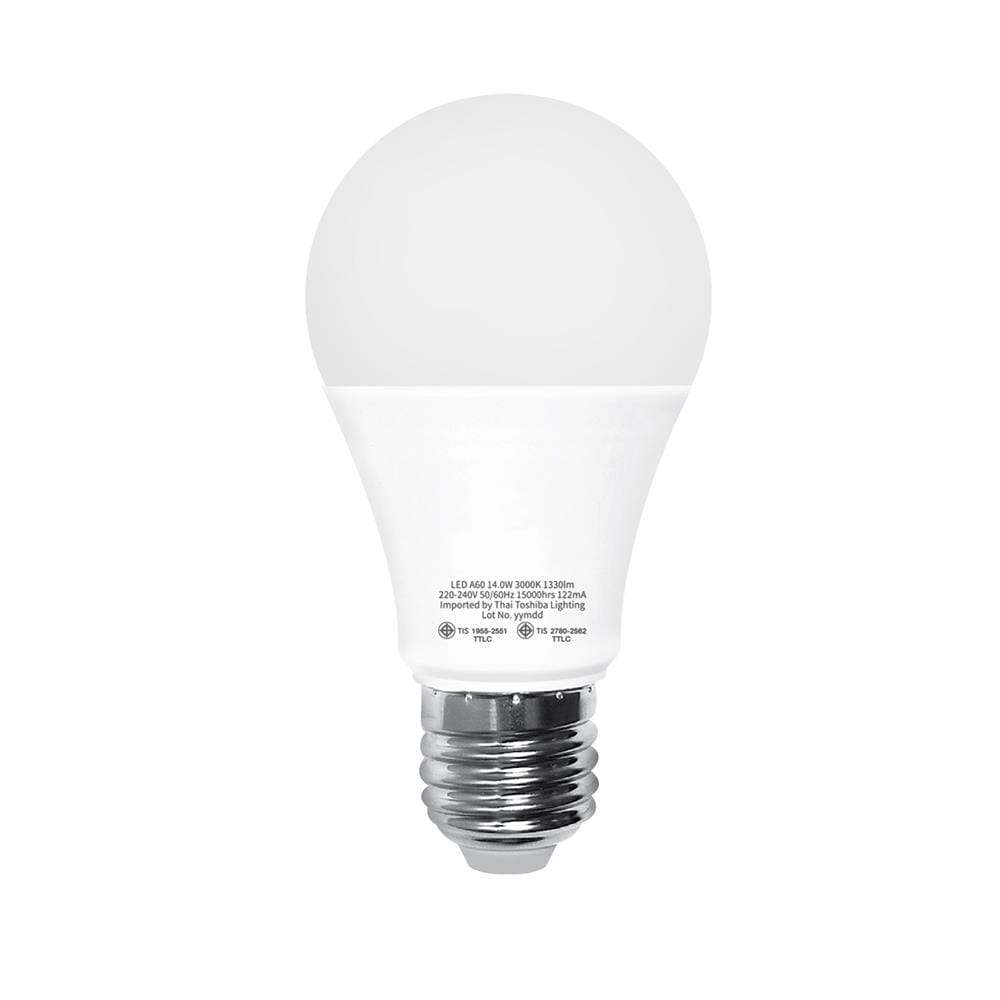 หลอด LED SHINING A60 14 วัตต์ WARM WHITE E27