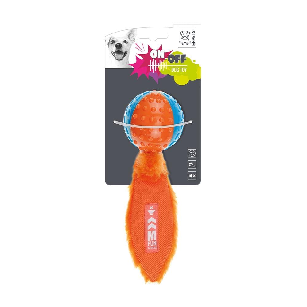 ของเล่นสุนัข M-PETS ON/OFF METEOR สีส้ม/ฟ้า