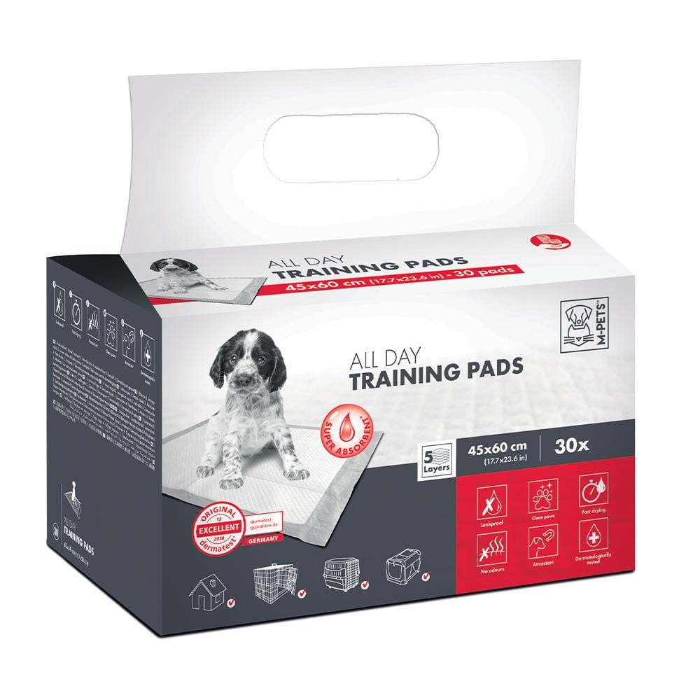 แผ่นรองฉี่สุนัข M-PETS ALL DAY 45x60 ซม. 30 ชิ้น