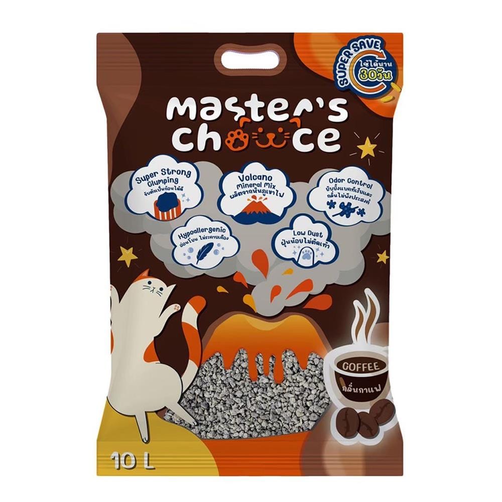 ทรายแมว MASTER'S CHOICE กลิ่นกาแฟ 10 ลิตร
