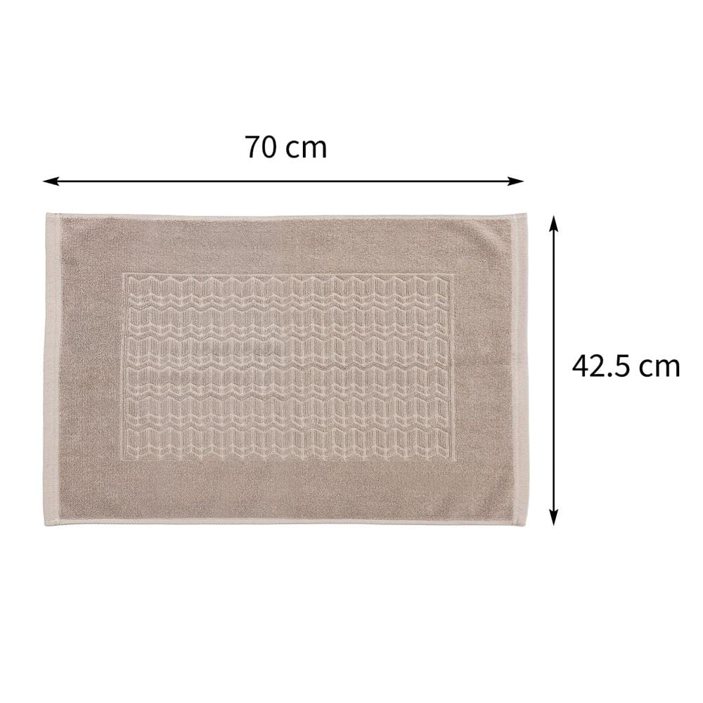 พรมขนหนู HOME LIVING STYLE BONE 17X28 นิ้ว สีน้ำตาล