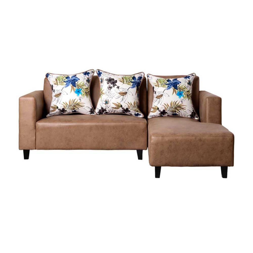 โซฟาเข้ามุมขวา AS FURNITURE LOFT LLBWU43 สีน้ำตาลอ่อน