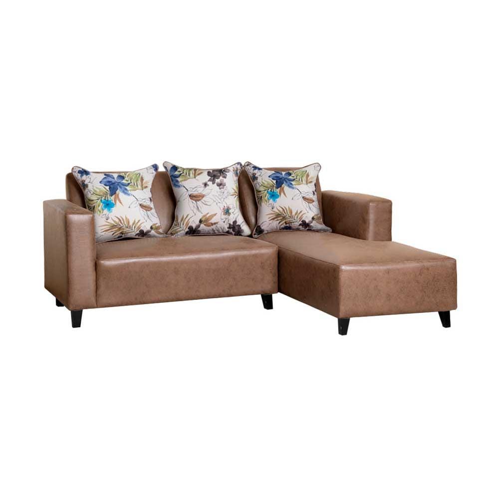 โซฟาเข้ามุมขวา AS FURNITURE LOFT LLBWU43 สีน้ำตาลอ่อน