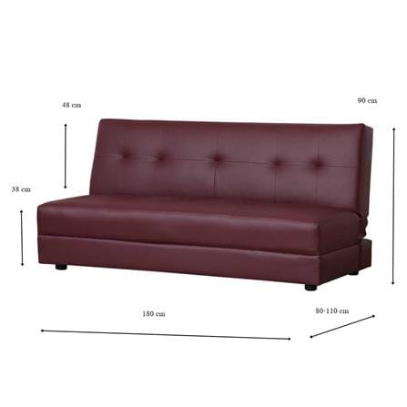 โซฟาเบด AS FURNITURE NARNIA LBWD61 สีน้ำตาล_9