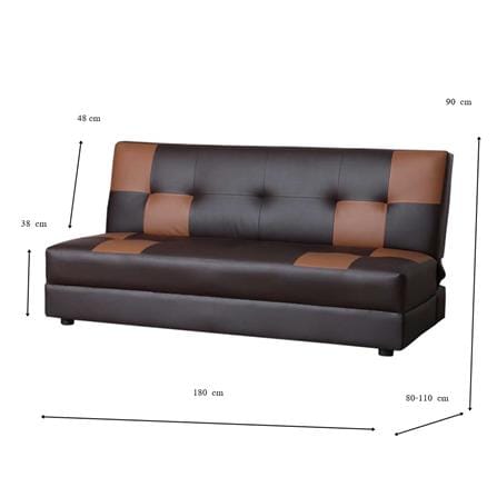โซฟาเบด AS FURNITURE NARNIA LBWD48 สีน้ำตาล_9